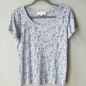 Loft floral burnout tee